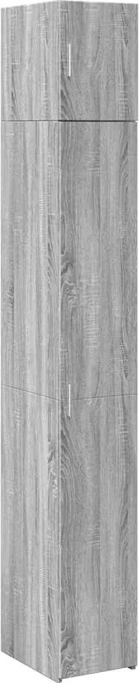 vidaXL szürke sonoma szerelt fa vékony tárolószekrény 30x42,5x225 cm