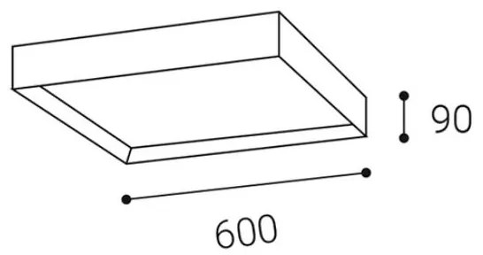 LED2 - LED Mennyezeti lámpa MILO LED/60W/230V fehér 3000/4000K