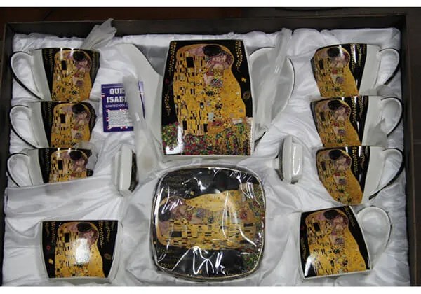 Klimt 15 részes porcelán kávés / teáskészlet - 6 személyes