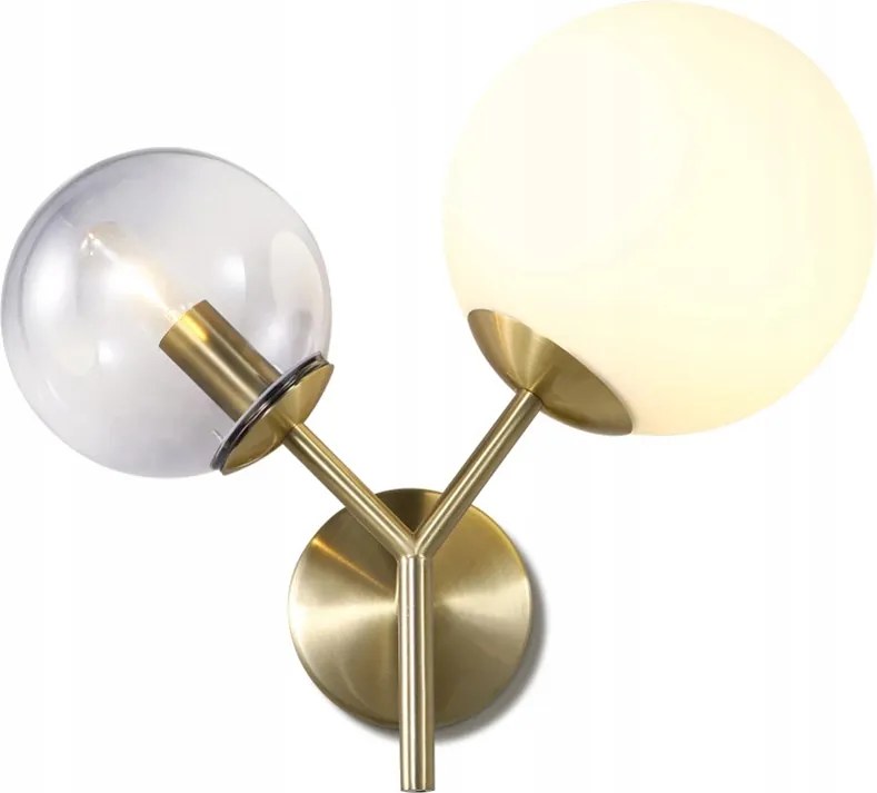 Fali Lámpa E27 Üveg Lámpabúra Fehér