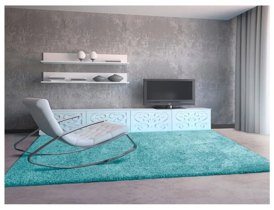 Aqua Liso világoskék szőnyeg, 57 x 110 cm - Universal