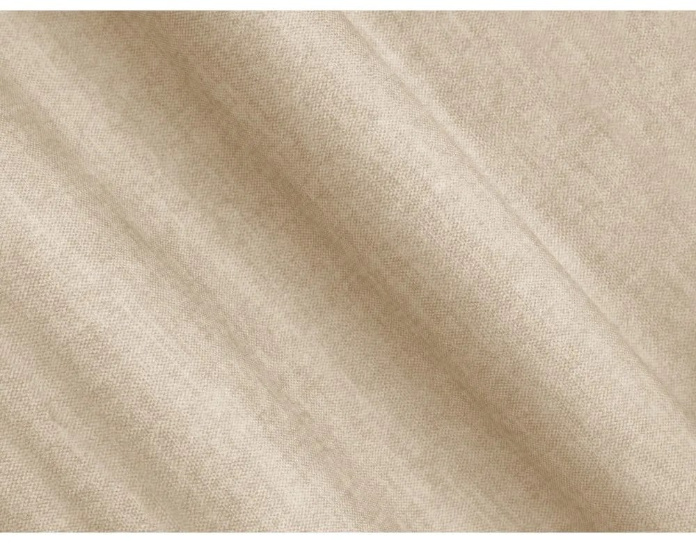 Bézs bársony kanapé 200 cm Linz – Cosmopolitan Design