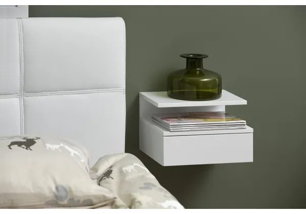 AVA éjjeli szekrényke, fehér színben