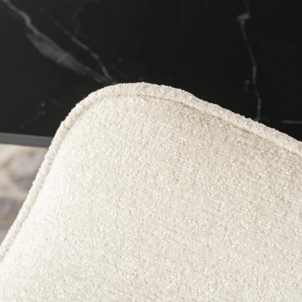 LARISA forgó étkezőszék krém bouclé