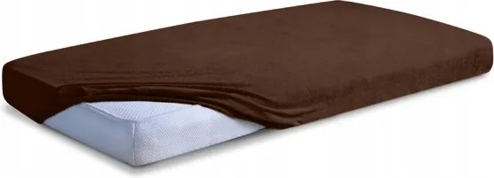 Frotte Classic gumis lepedő 130x190, 140x200x20, barna_18, Matex