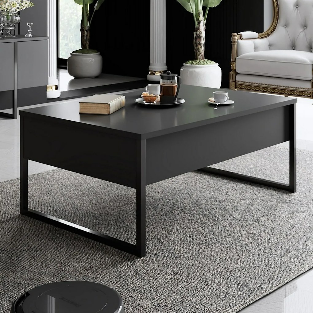 Luxe Anthracite and Black konferenciaasztal