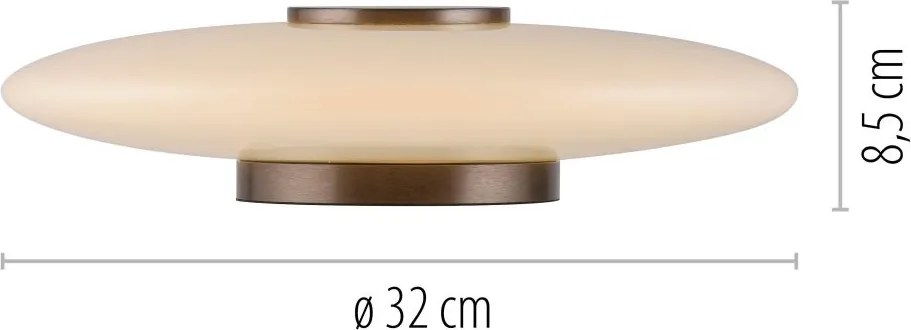 Paul Neuhaus modern asztali lámpa pure vitrum bézs barna pln4080-34