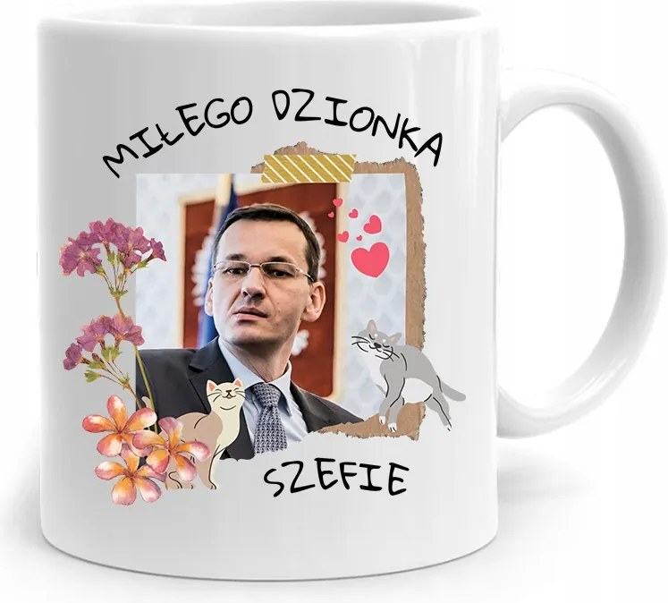 Bögre Politikus Miniszterelnök Mateusz Morawiecki Pis