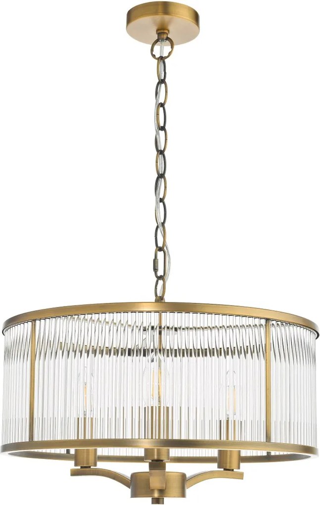Dar Lighting glamour modern függeszték evelyn antik bronz dareve0363