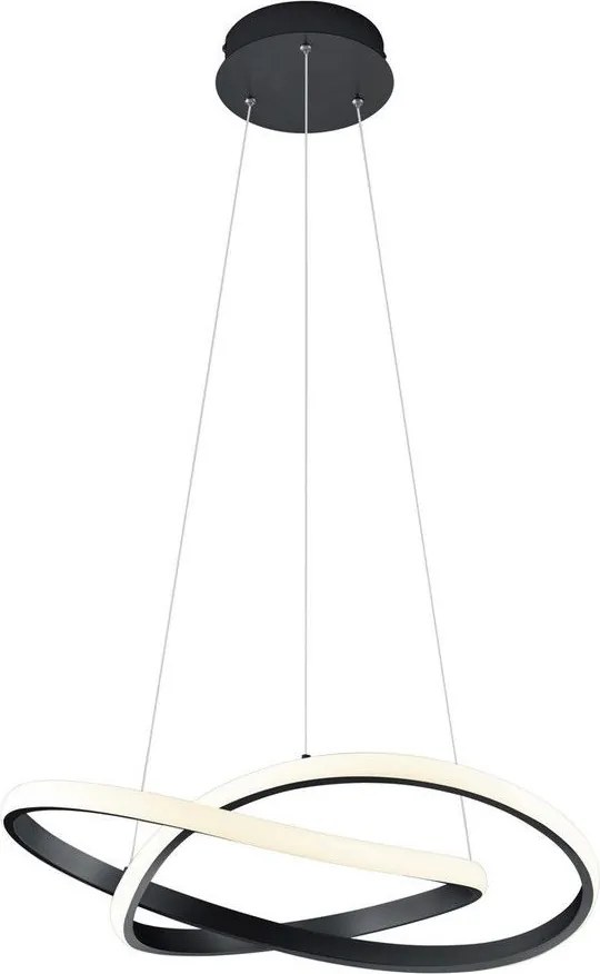 TRIO R32051132 COURSE Modern Led Függesztett Lámpa Fekete LED IP20