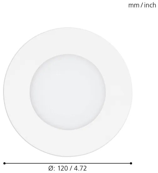 Eglo 98212 - Fényerőszabályozható beépíthető LED mennyezeti lámpa FUEVA-A LED/5W/230V + távirányító