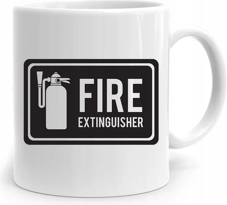 Ajándék Bögre Tűzoltónak Fire Extinguisher fényképes nyomtatással