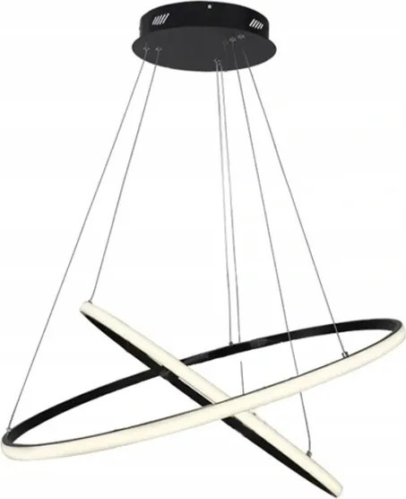 LED-es függeszték lámpa Mennyezeti Körzet Semleges Szín Fekete 49W