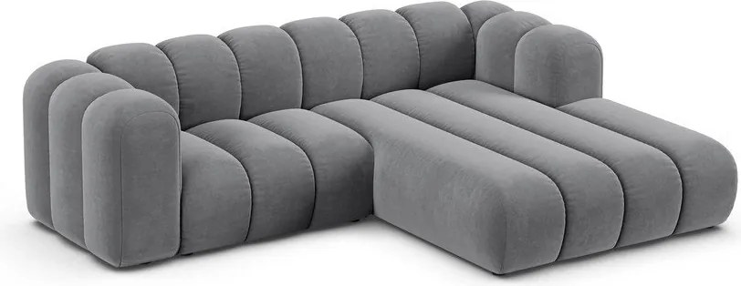 Világosszürke sarokkanapé (jobb oldali) Lupine – Micadoni Home