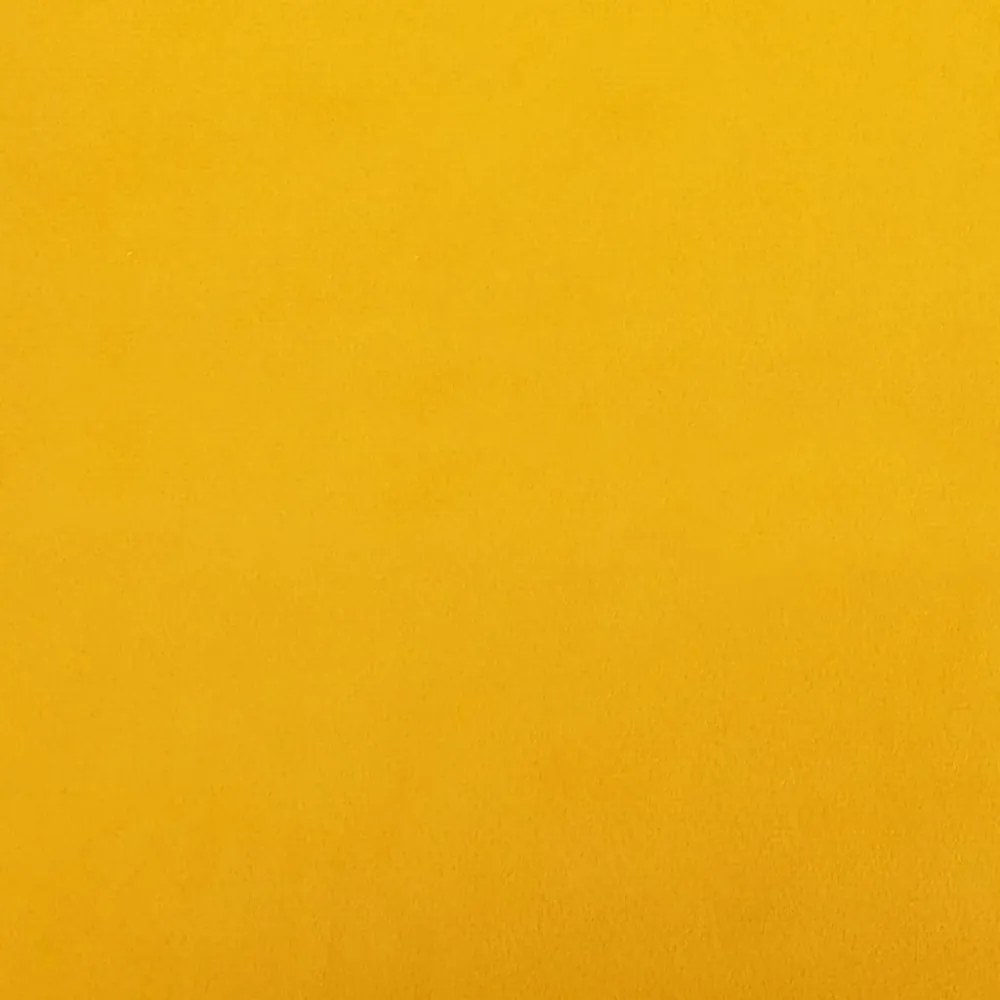 pihenőfotel zsámolynal mustárzöld bársonyból