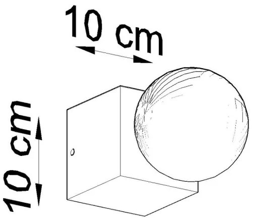 Sollux SL.0676- Fali lámpa ABEL 1xE27/60W/230V