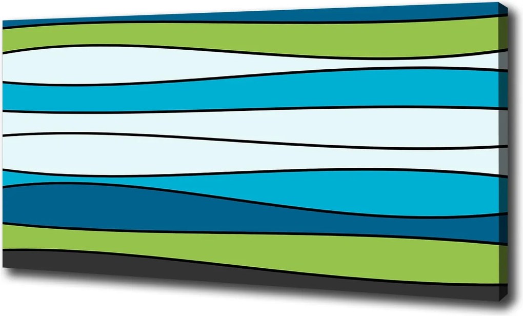 Vászonkép Színes csíkok 120x60 cm