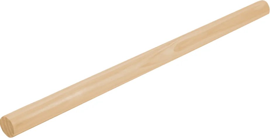 Fogantyú/korlát, tömör fa, természetes, 200 cm, MANEL TYP 2