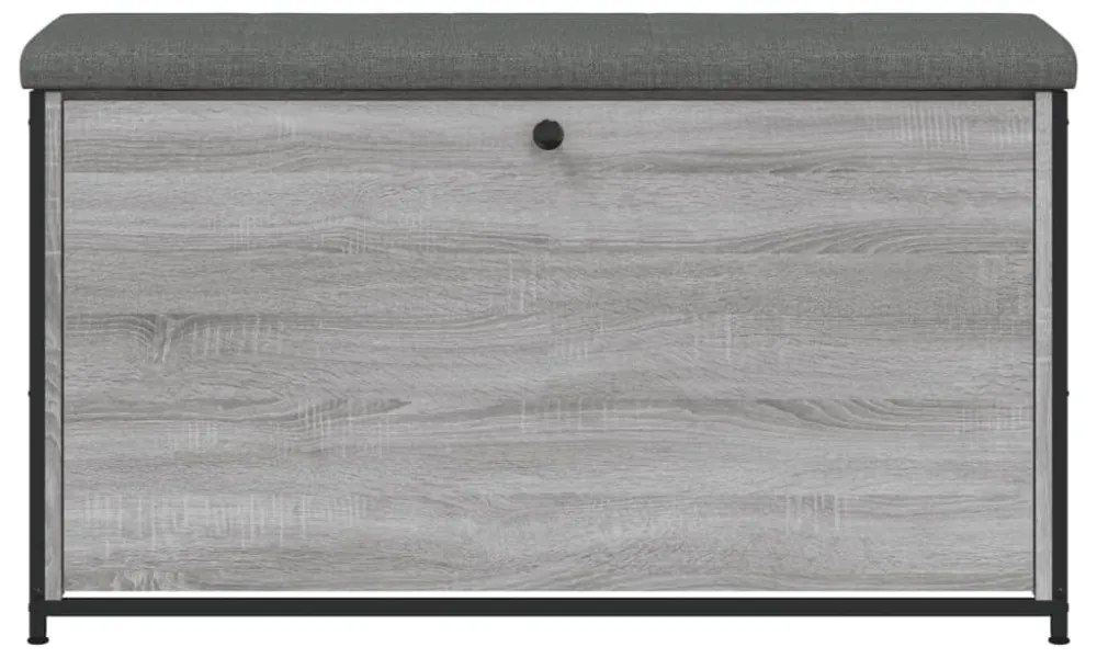 szürke sonoma színű cipőpad lehajtható fiókkal 102 x 32 x 56 cm