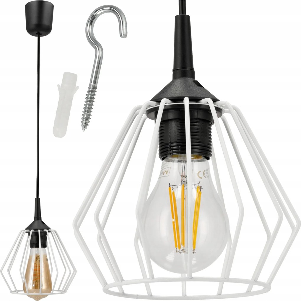 Mennyezeti Függőlámpa Led Csillár E27 Állítható 0-100cm Alumínium Lámpabúra