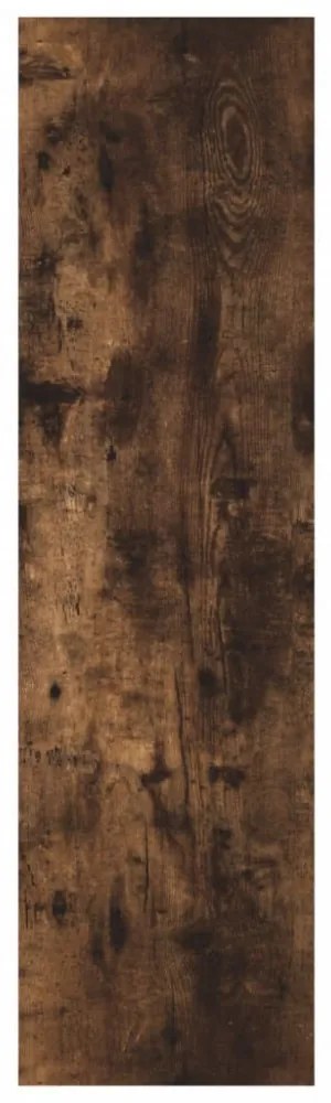 füstös tölgy színű falra szerelhető TV-szekrény 30,5x30x110 cm