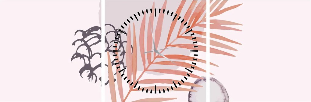 Kép - Lila minimalizmus N⁰3 (órával) (90x30 cm)