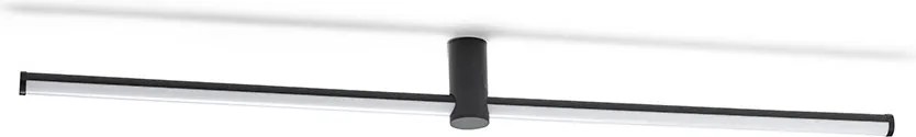 RENDL CLARIS 120 přisazená černá mléčný akryl 230V LED 2x12W 3000K