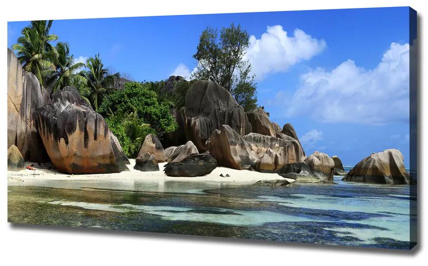 Vászon nyomtatás Seychelles panoráma pl-oc-120x60-f-61342211