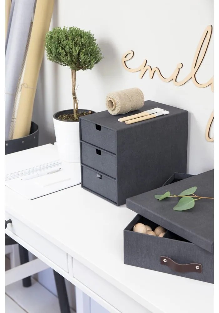 Karton fiókos rendszerező Ingrid Canvas Paper Laminate – Bigso