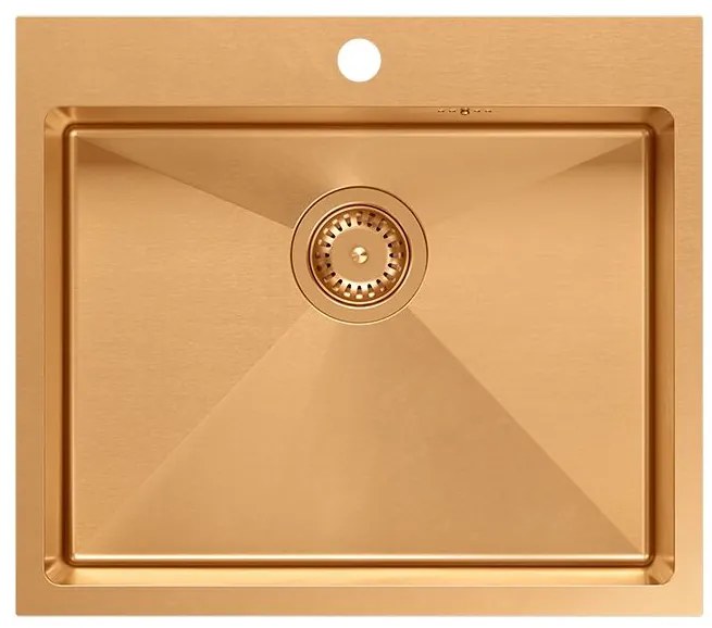 Acél mosogatótálca RUSSEL 110 Copper