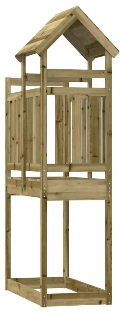 impregnált fenyőfa játszótorony 52,5 x 110,5 x 214 cm