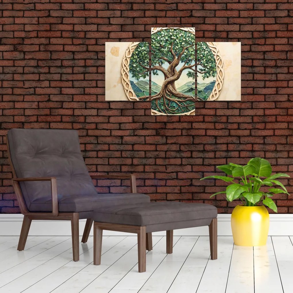 Kép – Fonott életfa (90x60 cm)