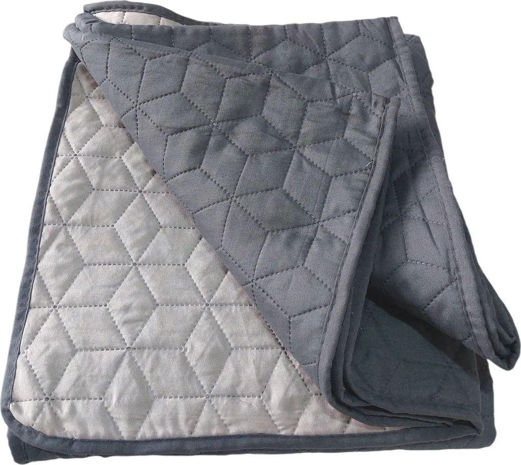 Ágytakaró Kétoldalas Huzat Ágytakaró Szürke 160x220 cm