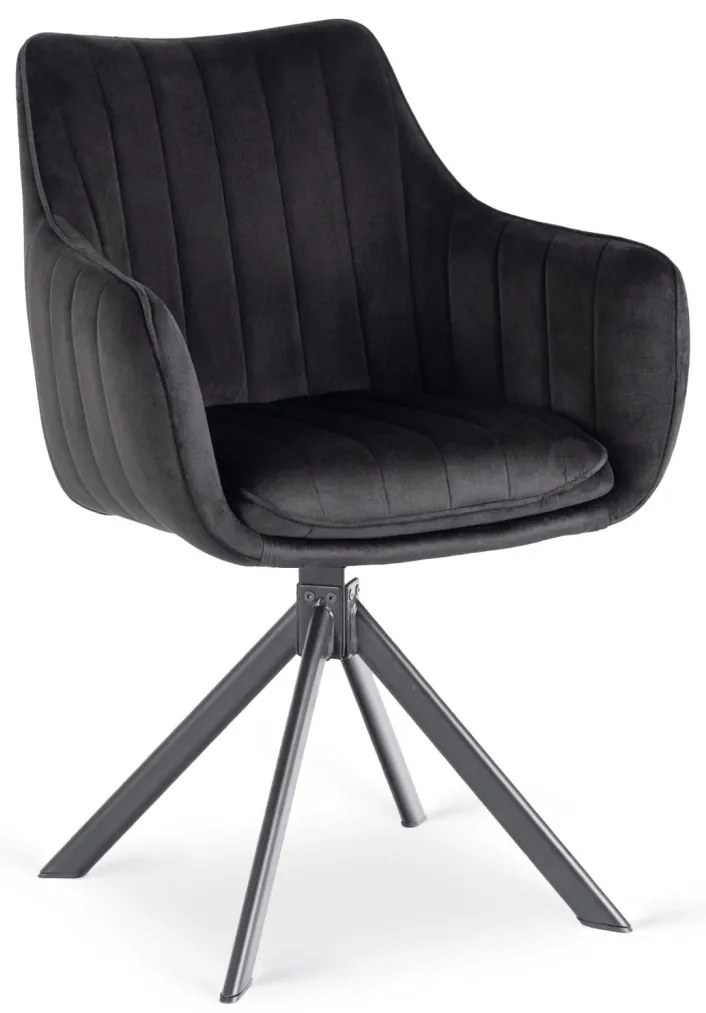 Forgó Étkezőszék Fekete Színben. MUMBAI