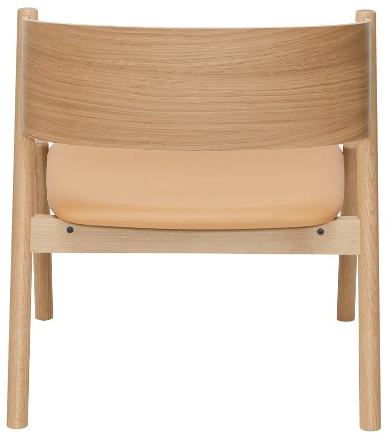 Világosbarna fotel Oblique – Hübsch