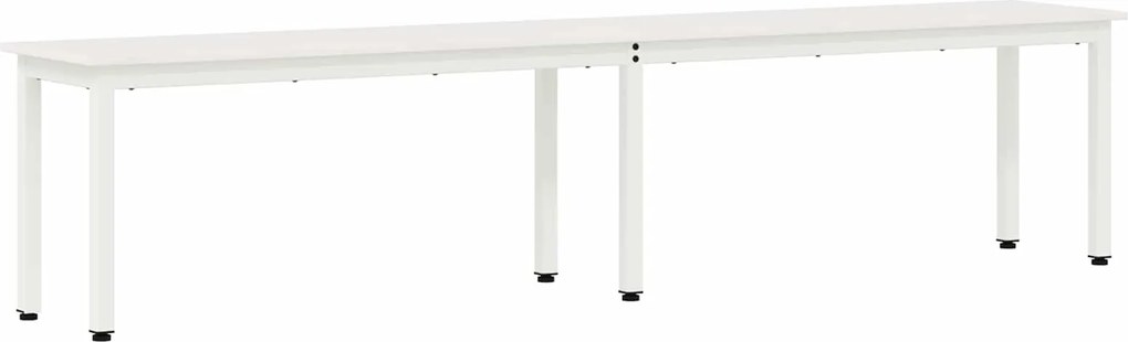 vidaXL pad Fehér 200 x 35 x 45 cm Tömör fenyőfa