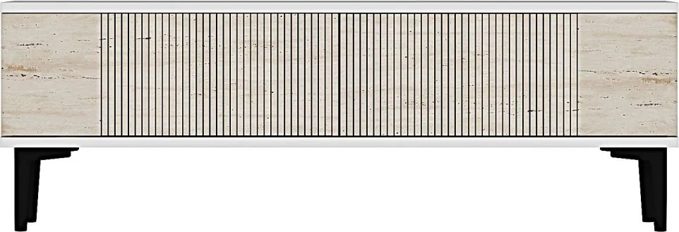 Corsa 120 - White, Travertine