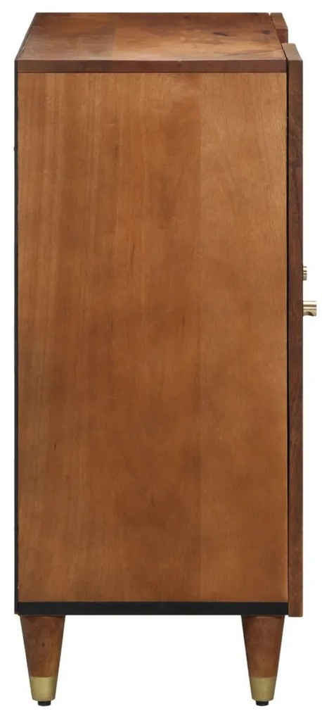 Oldalszekrény 90x33x75 cm Tömör Mangófából