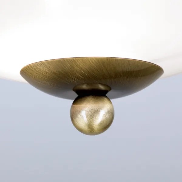 Orion DL 7-672 - Mennyezeti lámpa LANDHAUS 1xE27/60W/230V átm. 21 cm bronz/fehér