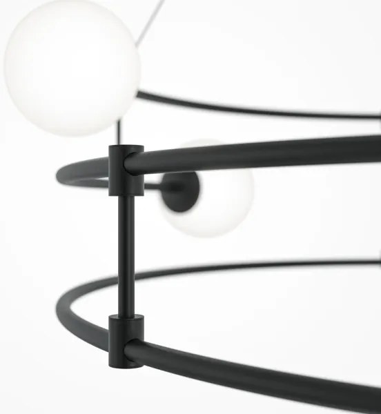 Maytoni MOD317PL-06B - Csillár zsinóron BALANCE 6xG9/40W/230V fekete
