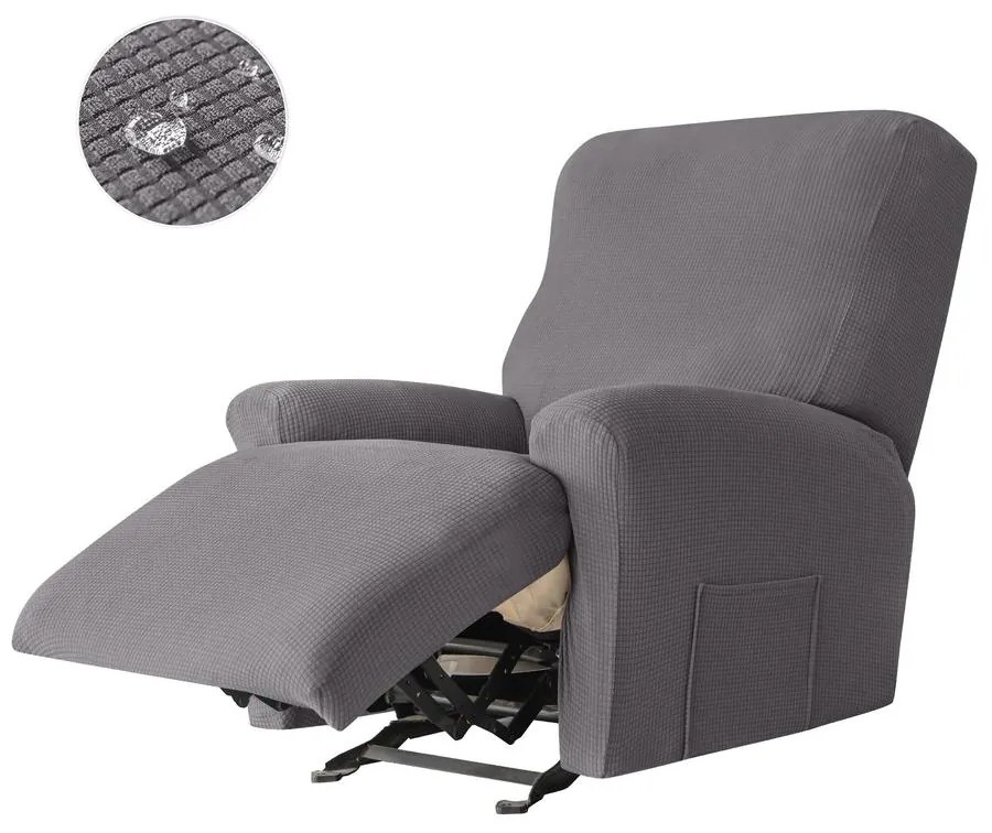 Relax Fotel Huzat (enyhén vízlepergető, 1 üléses, sötétszürke, rugalmas)