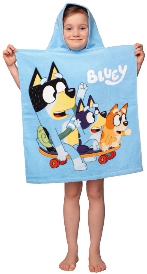 Bluey Skate strand törölköző poncsó 50x115cm