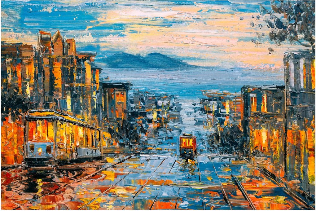Kép - Cable Car, San Francisco (90x60 cm)