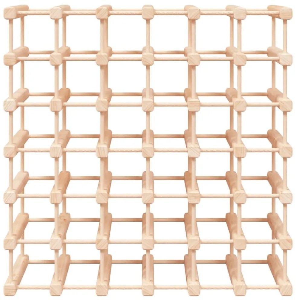 tömör fenyőfa bortartó 42 palackhoz 68,5x23x68,5 cm