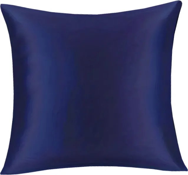 Szatén huzat 40x40cm sötétkék
