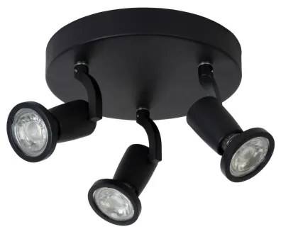 Lucide 11903/15/30 - LED spotlámpa JASTER-LED 3xGU10/5W/230V fekete