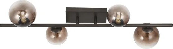 Brilagi - LED felületre szerelhető csillár MILLA 4xG9/3W/230V barna/füstbarna