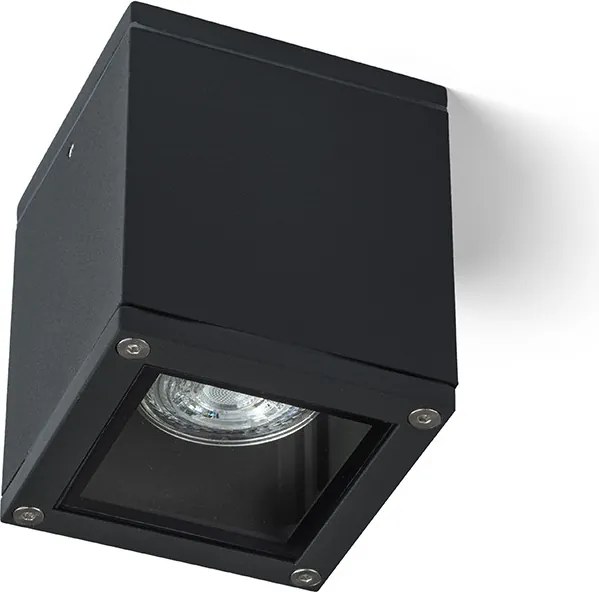 RENDL KEIG mennyezeti lámpa fekete 230V LED GU10 8W IP65
