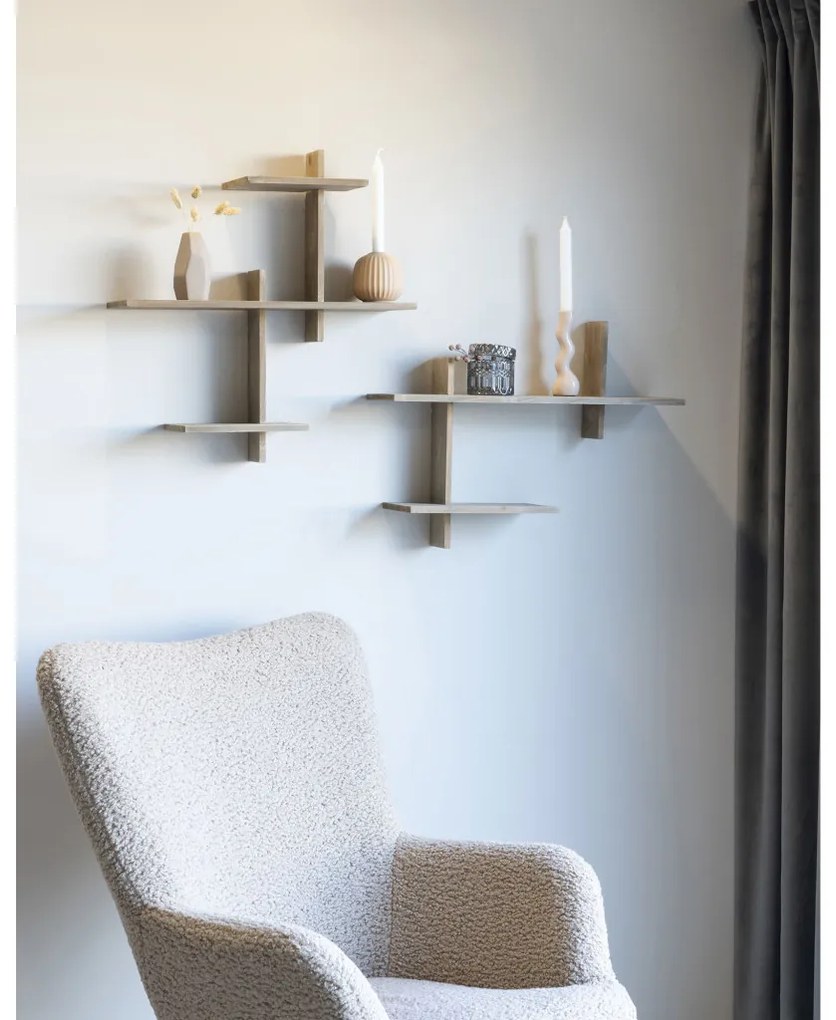 Ovada polc, fenyőfa, 60x15x44 cm