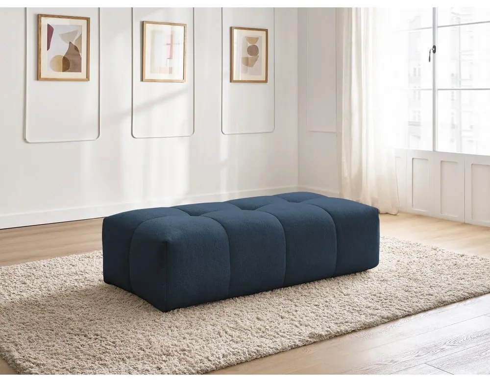 Sötétkék zsenília lábtartó Everest – Bobochic Paris